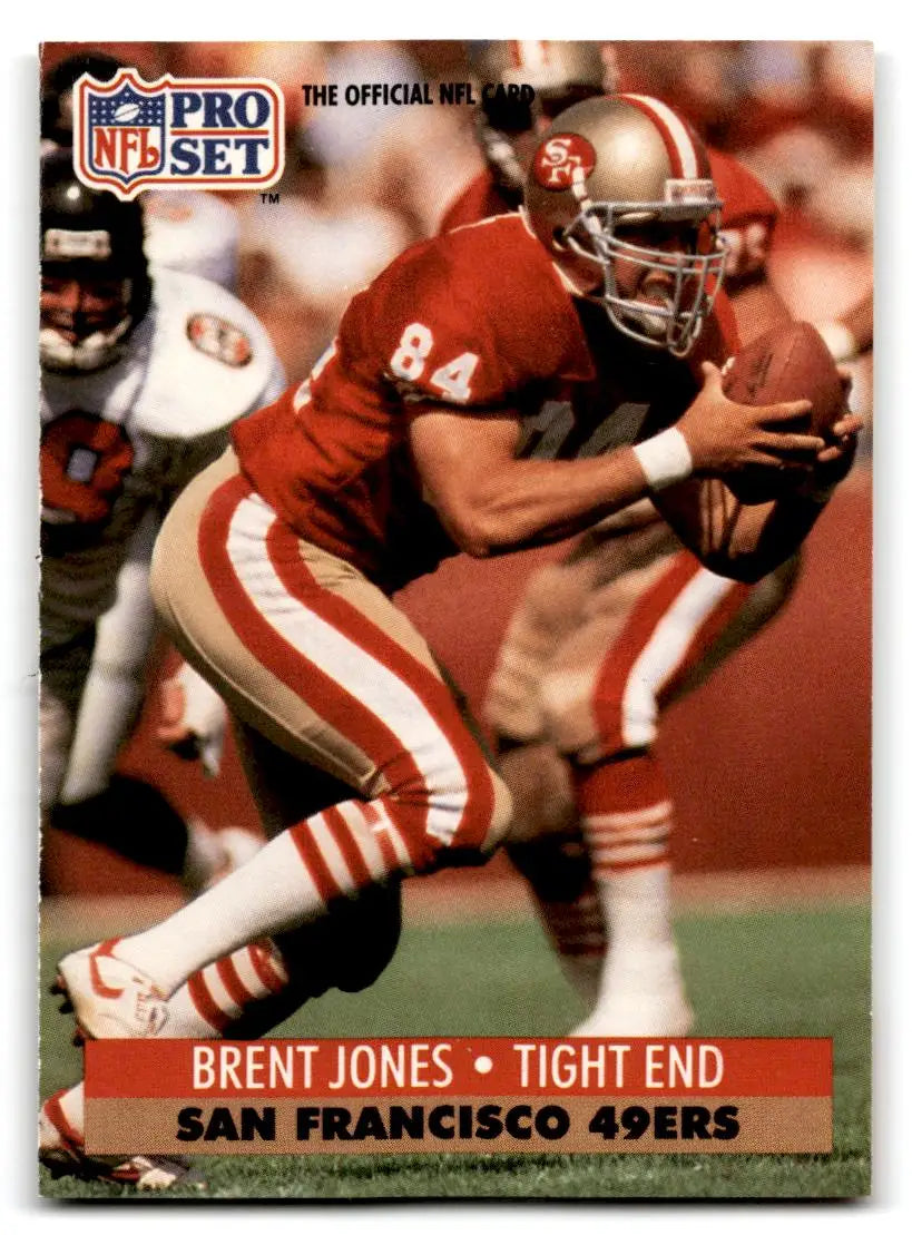 1991 Pro Set #652 Brent Jones - Football Card Single