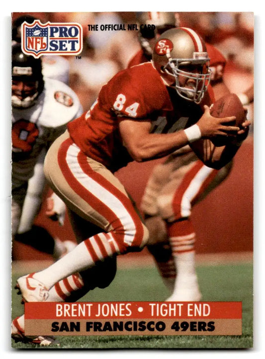 1991 Pro Set #652 Brent Jones - Football Card Single