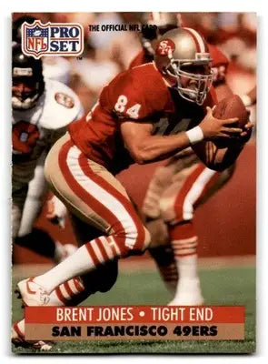 1991 Pro Set #652 Brent Jones - Football Card Single