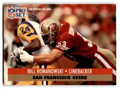 1991 Pro Set #655 Bill Romanowski - Football Card Single