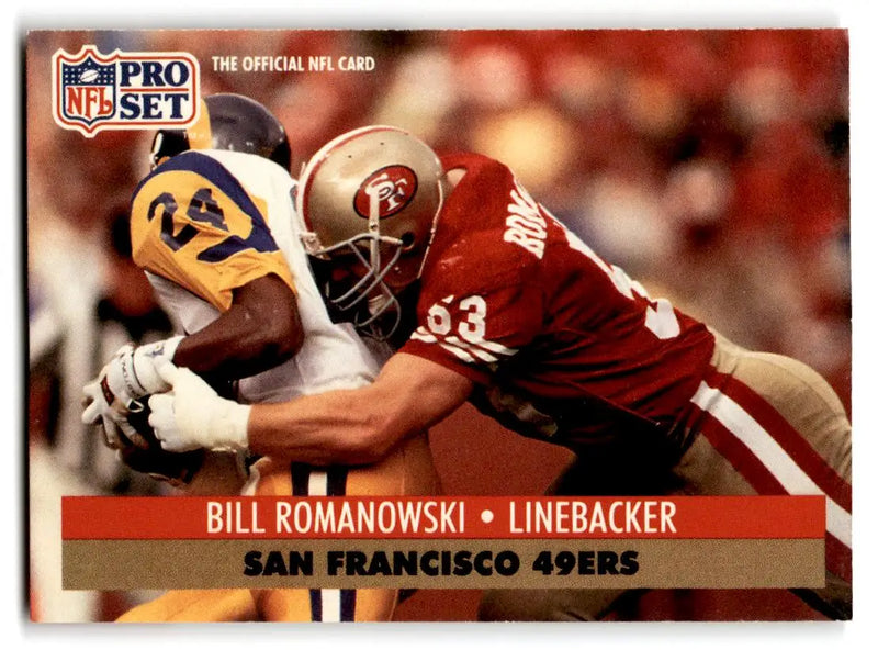 1991 Pro Set #655 Bill Romanowski - Football Card Single