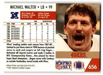 1991 Pro Set #656 Michael Walter - Football Card Single