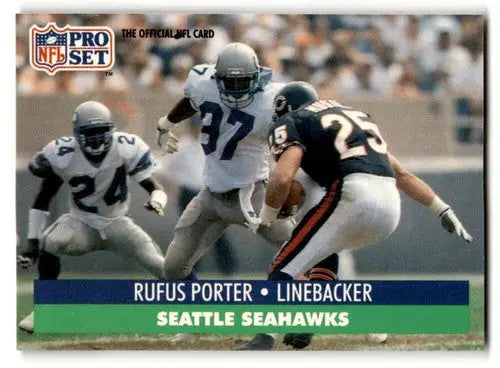 1991 Pro Set #665 Rufus Porter Seattle Seahawks Football Cards EX/NM ID:63143 - Football Card Single