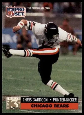 1991 Pro Set Chris Gardocki RC 807 Chicago Bears