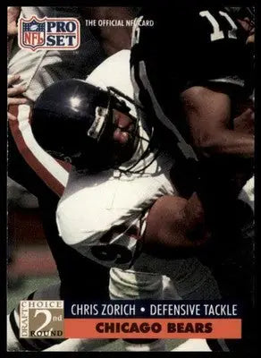 1991 Pro Set Chris Zorich 778 Chicago Bears