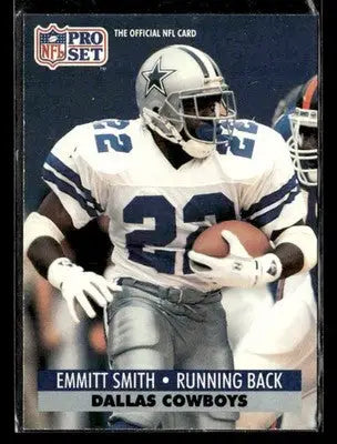 1991 Pro Set Emmitt Smith #485 Dallas Cowboys