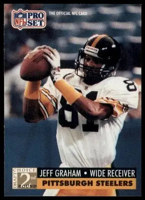 1991 Pro Set Jeff Graham RC 775 Pittsburgh Steelers