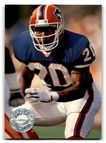 Football player in uniform from 1991 Pro Set Platinum Henry Jones Buffalo Bills card