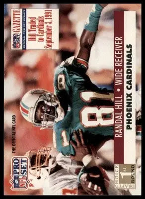 1991 Pro Set Randal Hill RC 752 Miami Dolphins