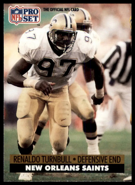 1991 Pro Set Renaldo Turnbull 242 New Orleans Saints NM - Football Card Single