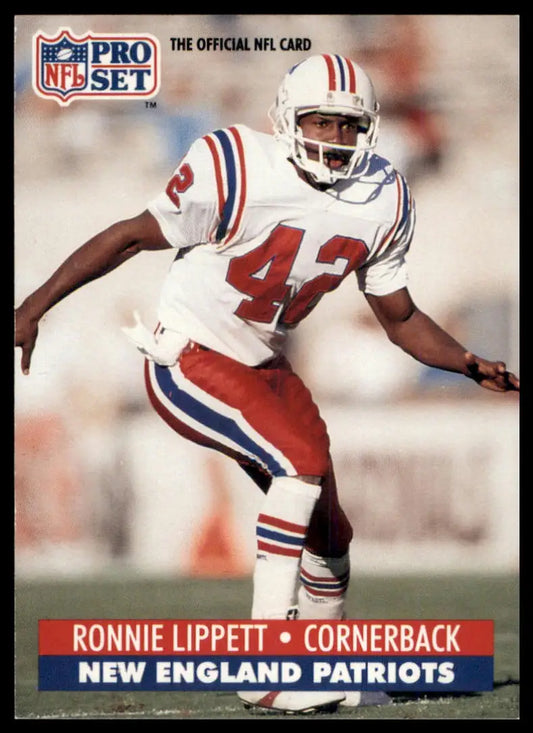 1991 Pro Set Ronnie Lippett 230 New England Patriots NM - Football Card Single