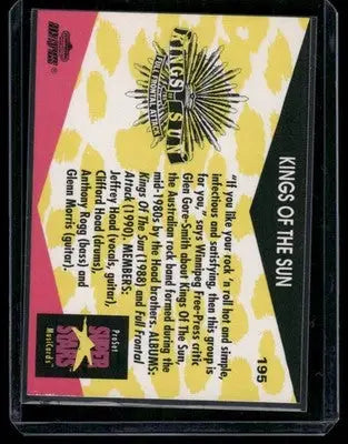 1991 Pro Set Super Stars MusiCards Kings of the Sun #195 - Other