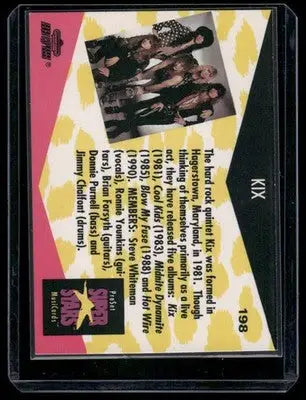 1991 Pro Set Super Stars MusiCards Kix #198 - Other