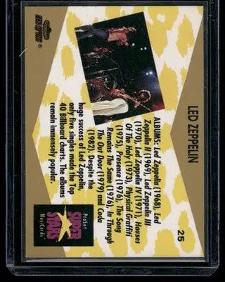 1991 Pro Set Super Stars MusiCards Led Zeppelin #25 - Non-Sports Card Single