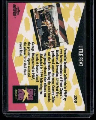 1991 Pro Set Super Stars MusiCards Little Feat #200 - Non-Sports Card Single