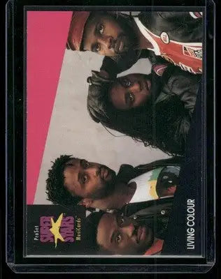 1991 Pro Set Super Stars MusiCards Living Colour #201 - Music Card Single