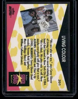1991 Pro Set Super Stars MusiCards Living Colour #201 - Other