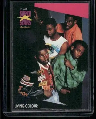 1991 Pro Set Super Stars MusiCards Living Colour #202 - Music Card Single