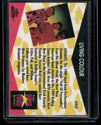 1991 Pro Set Super Stars MusiCards Living Colour #202 - Other