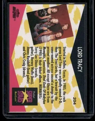 1991 Pro Set Super Stars MusiCards Lord Tracy #204 - Other