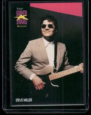 1991 Pro Set Super Stars MusiCards Steve Miller #207 - Music Card Single