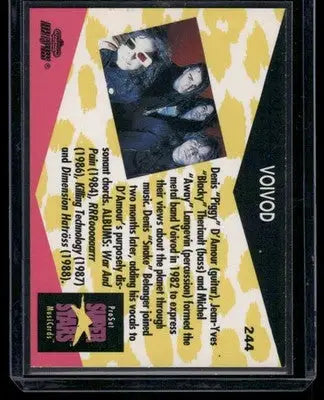1991 Pro Set Super Stars MusiCards Voivod #244 - Other