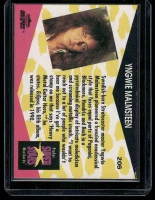 1991 Pro Set Super Stars MusiCards Yngwie Malmsteen #206 - Other