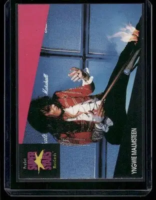 1991 Pro Set Super Stars MusiCards Yngwie Malmsteen #206 - Music Card Single