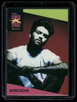 1991 Pro Set Super Stars MusicCards George Michael #77 - Non-Sports Card Single