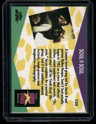 1991 Pro Set Super Stars MusicCards Soul II Soul #135 - Non-Sports Card Single