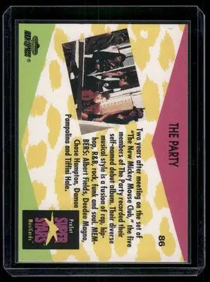 1991 Pro Set SuperStars MusiCards The Party #86 - Non-Sports Card Single