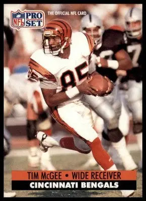 1991 Pro Set Tim McGee 115 Cincinnati Bengals