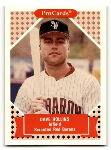 1991 ProCards Tomorrow’s Heroes #296 Dave Hollins Scranton/Wilkes-Ba ID:56171 - Baseball Card Single