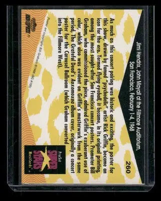 1991 ProSet John Mayall Jimi Hendrix Albert King Fillmore Auditorium #260 - Non-Sports Card Single