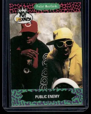 1991 ProSet MusicCards Yo! MTV Raps Chuck D Public Enemy Flavor Flav #60 - Non-Sports Card Single