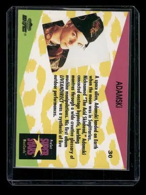 1991 ProSet SuperStars MusiCards Adamski #30 - Music Card Single