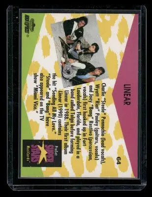 1991 ProSet SuperStars MusiCards Restivo ’Steele’ Pennachio Pauley #64 - Music Card Single