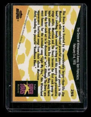 1991 ProSet SuperStars Musicards The Doors Jim Morrison Winterland Arena #255 - Non-Sports Card Single
