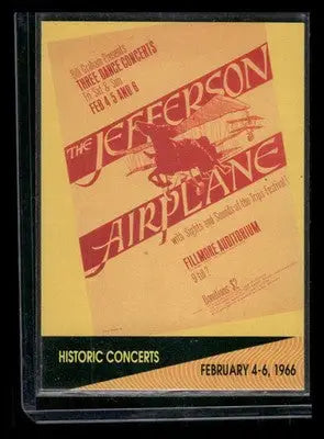1991 ProSet SuperStars MusicCards Jefferson Airplane Poster #208 - Music Card Single