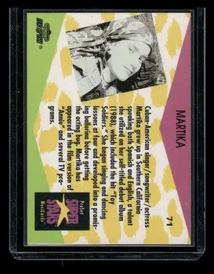 1991 ProSet SuperStars MusicCards Martika #71 - Non-Sports Card Single