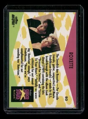 1991 ProSet SuperStars MusicCards Roxette #93 - Non-Sports Card Single