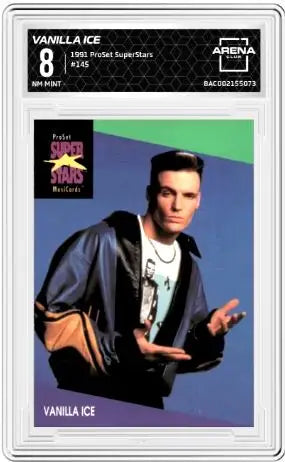 1991 ProSet SuperStars MusicCards Vanilla Ice #145 Arena Club 8.5 - Music Card Single