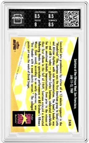 1991 ProSet SuperStars Santana Fillmore West SF #248 Arena Club 8.5 - Other