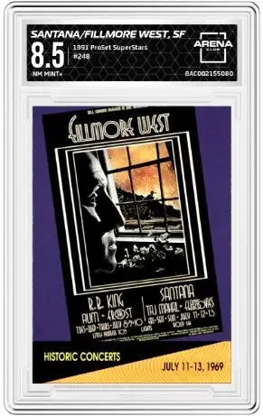 1991 ProSet SuperStars Santana Fillmore West SF #248 Arena Club 8.5 - Other