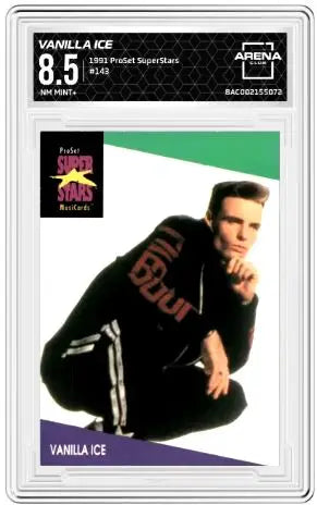 1991 ProSet SuperStars Vanilla Ice #143 Arena Club 8.5 - Non-Sports Card Single