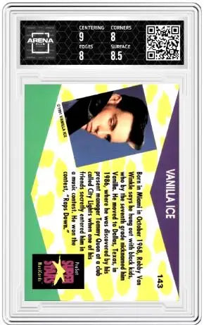 1991 ProSet SuperStars Vanilla Ice #143 Arena Club 8.5 - Non-Sports Card Single