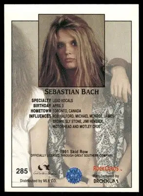 1991 RockCards Sebastian Bach #285 - Other
