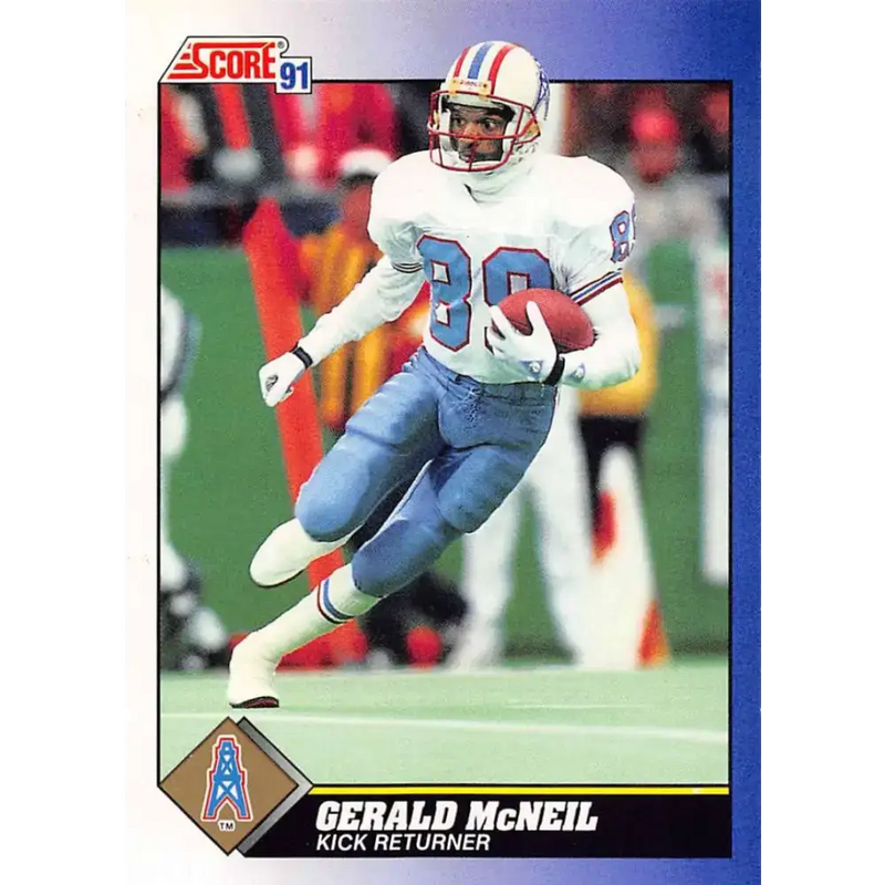 1991 Score #10 Gerald McNeil EX Excellent Houston Oilers Football Card - Football Card Single