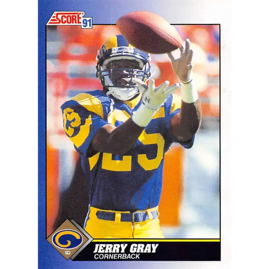 1991 Score #103 Jerry Gray EX Excellent Los Angeles Rams Football Card - Football Card Single