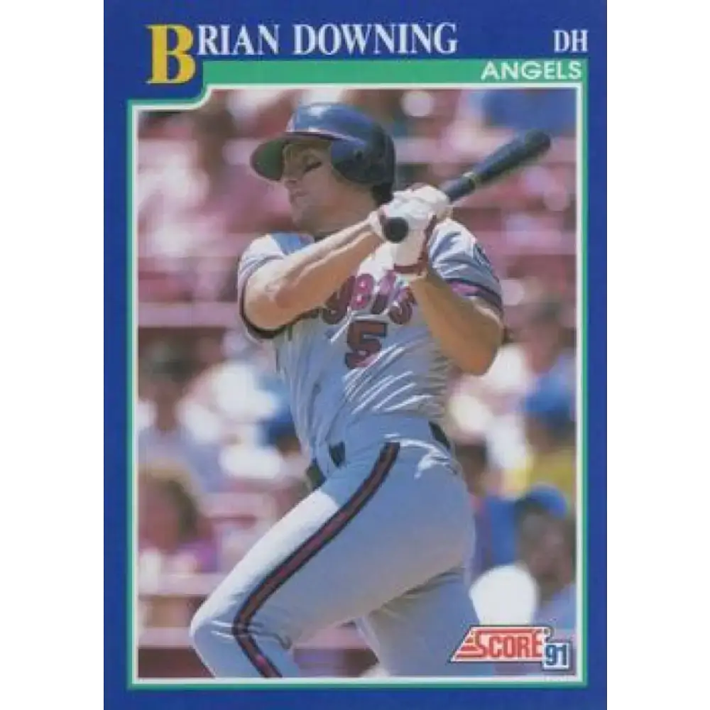 1991 Score #104 Brian Downing NM-MT California Angels Baseball Card - Baseball Card Single